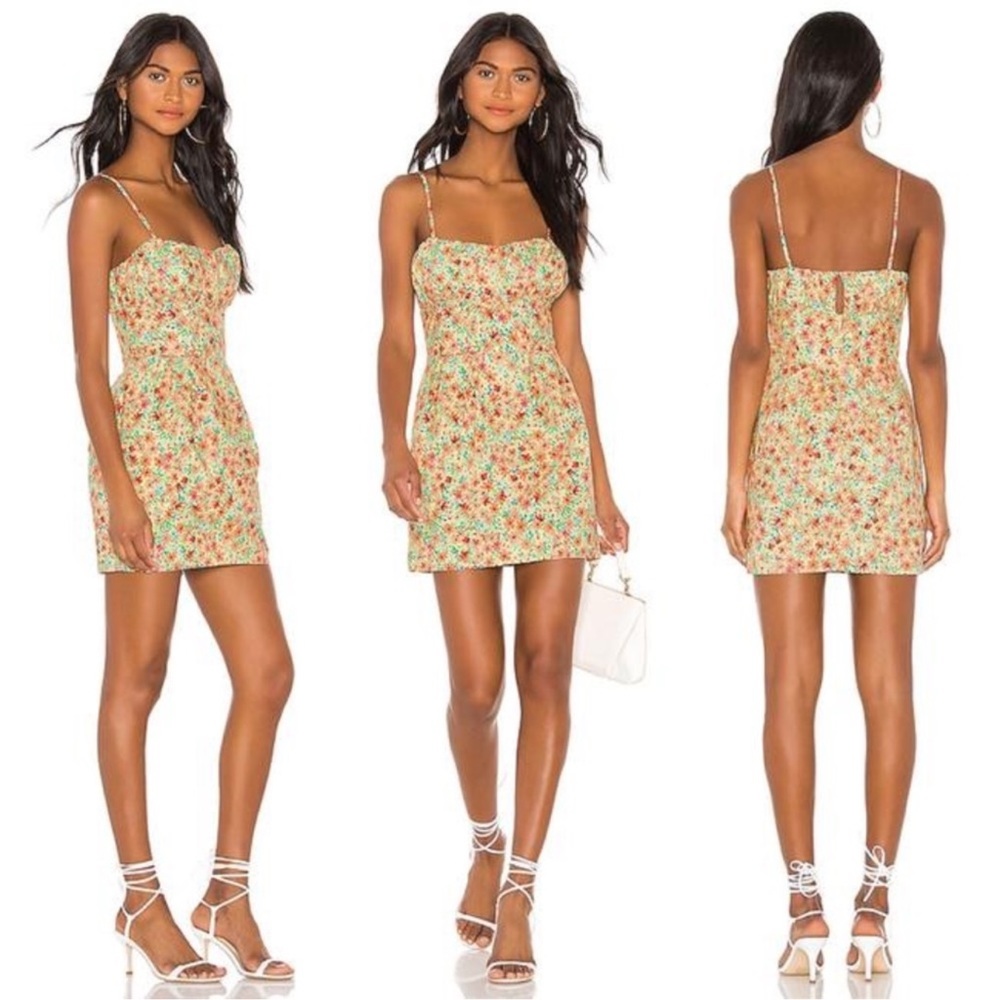 Lovers + Friends flower bustier dress